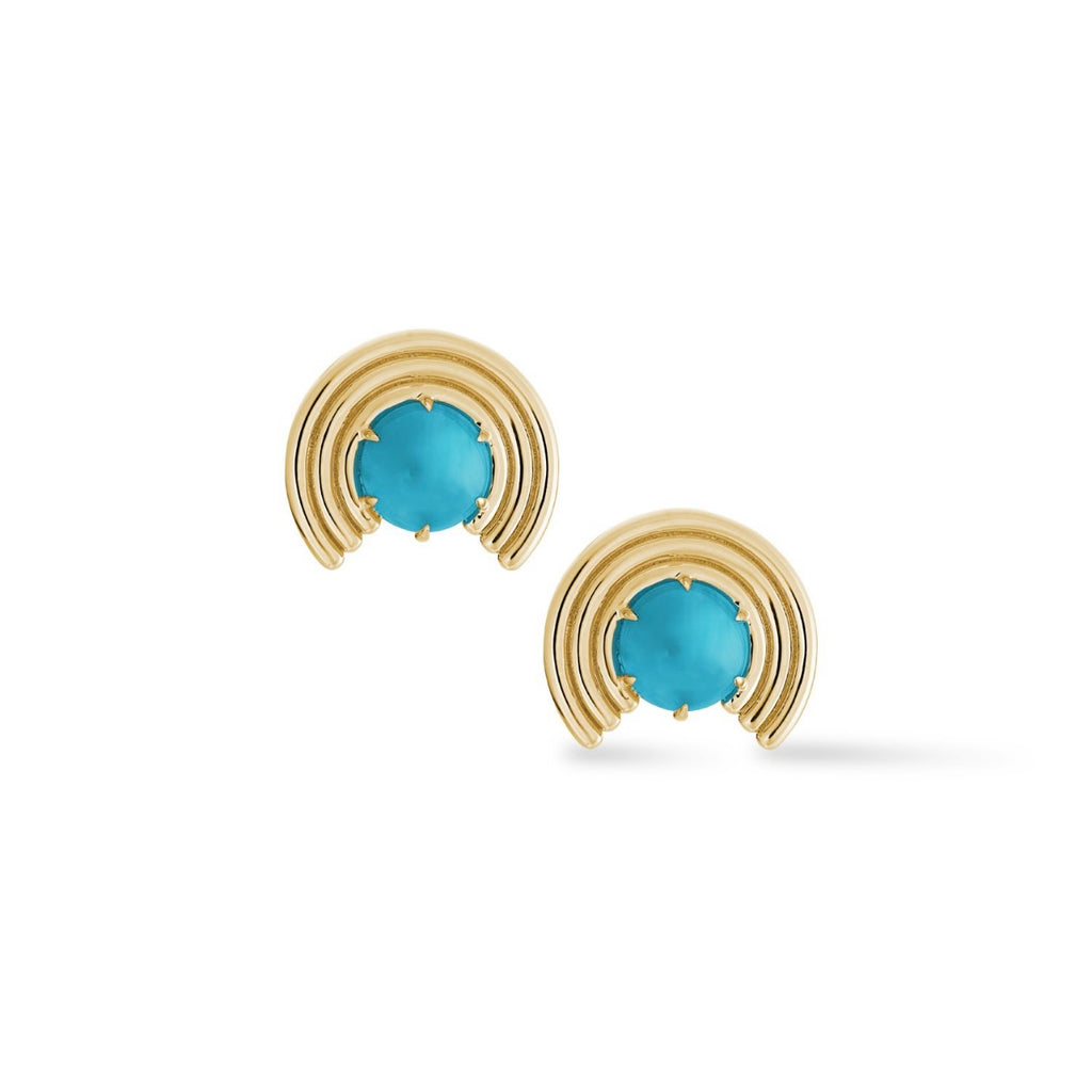 Grand Revival Studs Turquoise