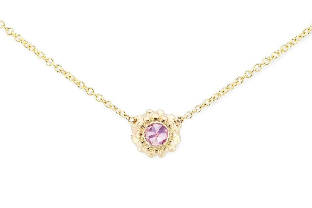 Evo Pink Sapphire Necklace