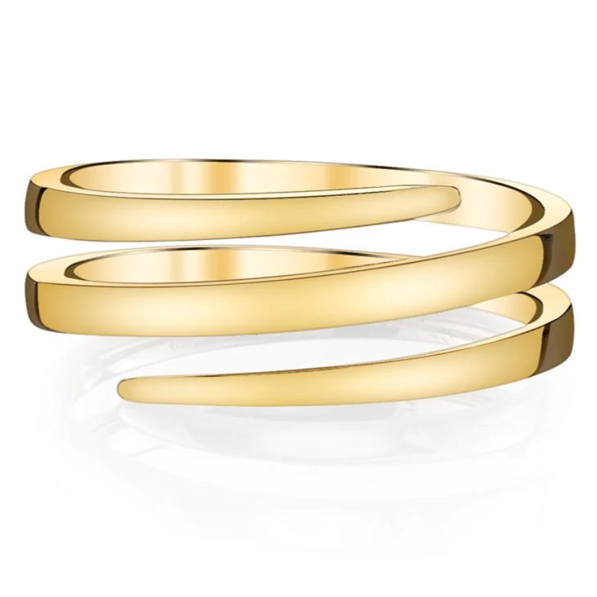 Three Coil Ring in Yellow Gold