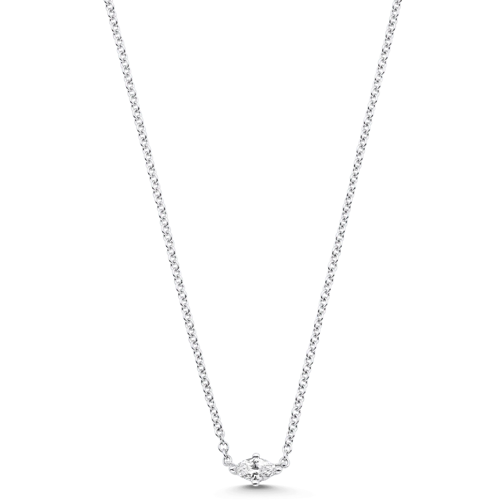 Dujour Marquis Single Diamond Necklace