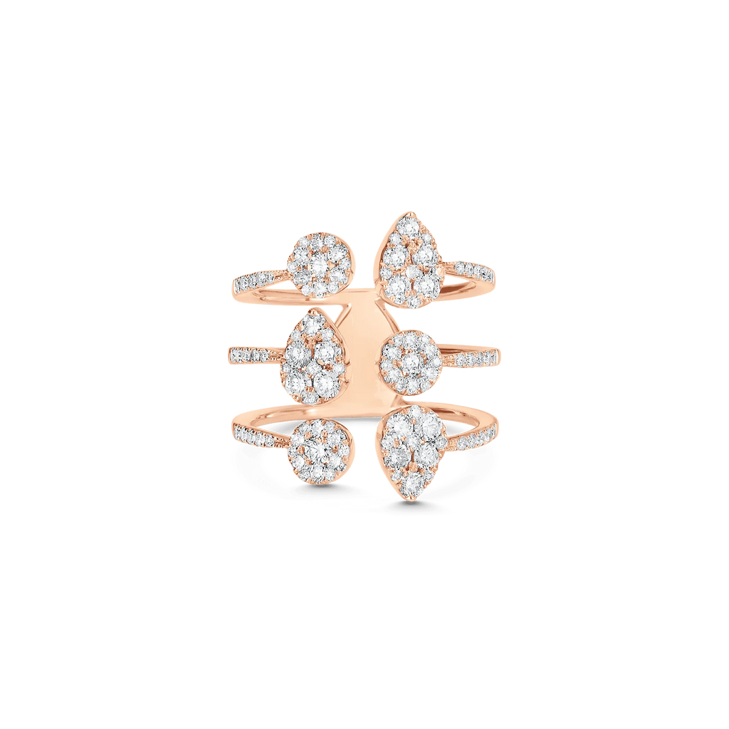 Reverie Round & Pear Cluster Ring
