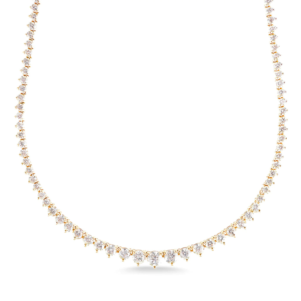 6.50ct Graduated Tennis Necklace