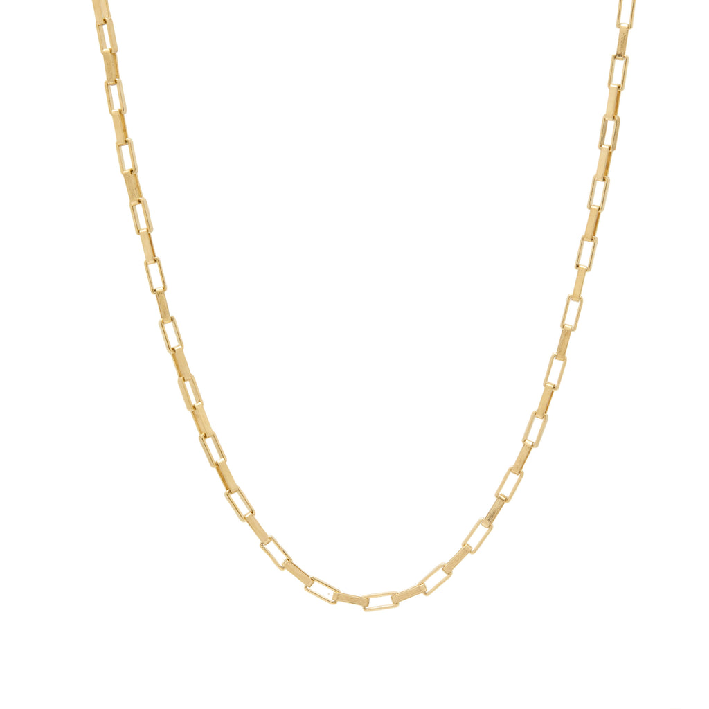 Paperlink Chain Necklace in Gold