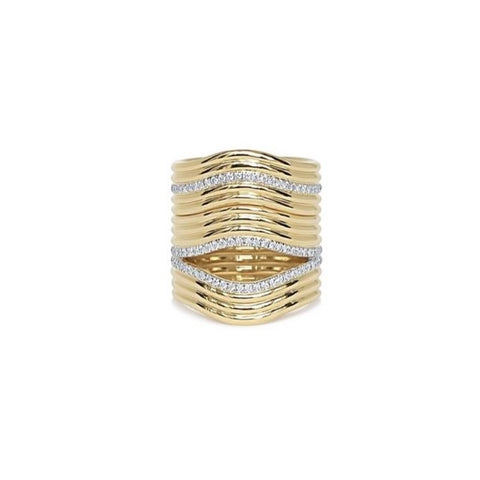 Stacked Berceau Ring