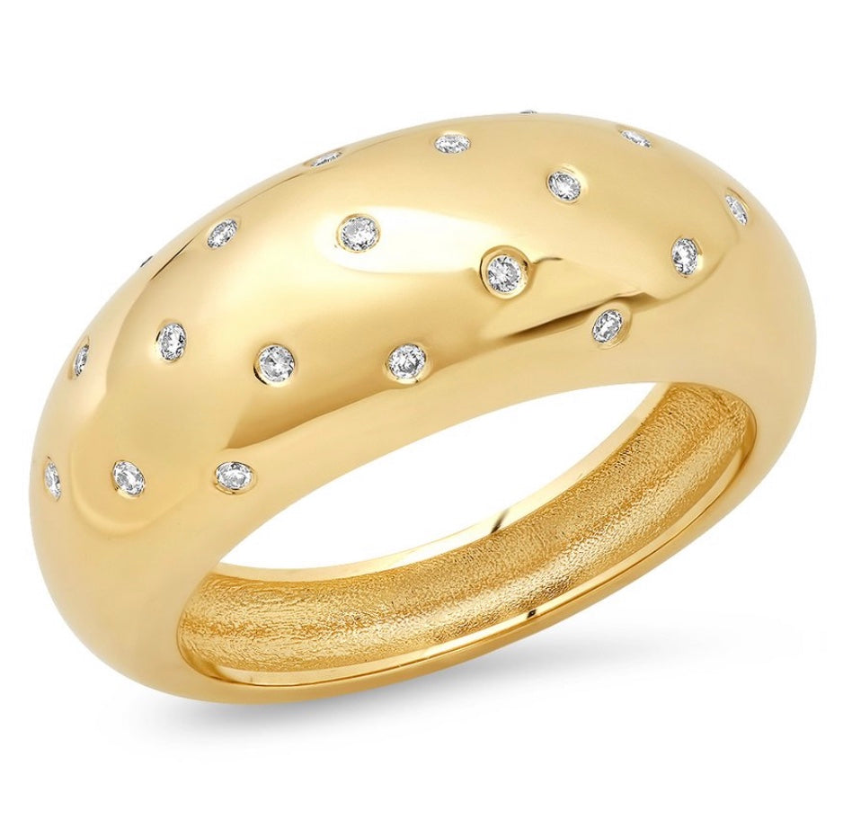 19 Diamond Gypsy Dome Ring