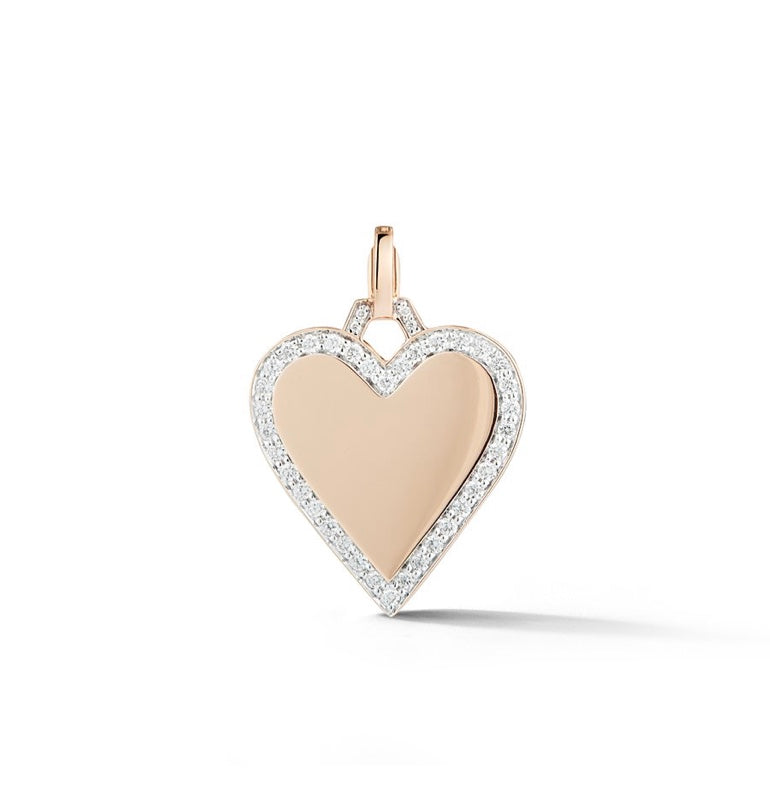 Dora Diamond Edge Heart Charm