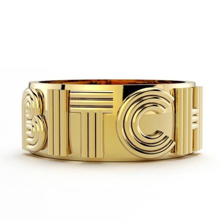BITCH Band in Gold