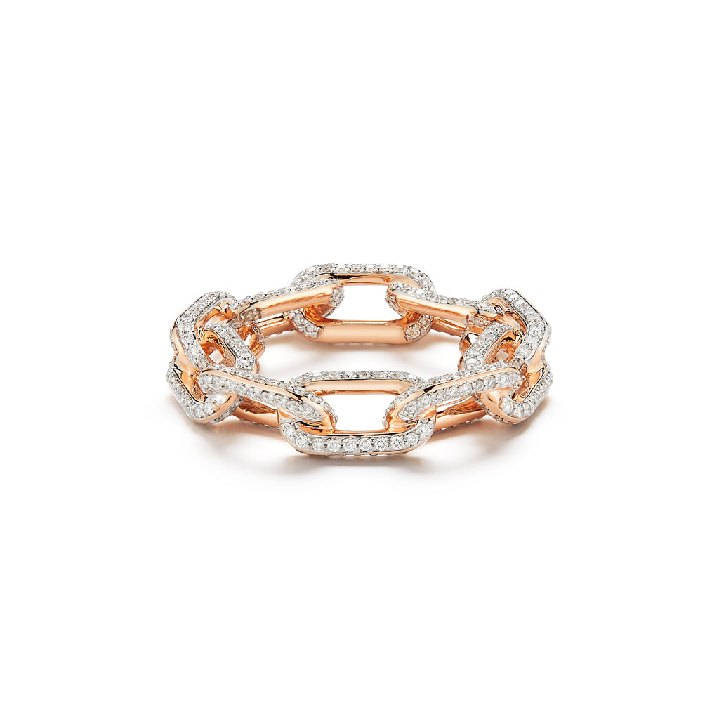 Saxon Chain Link Diamond Ring