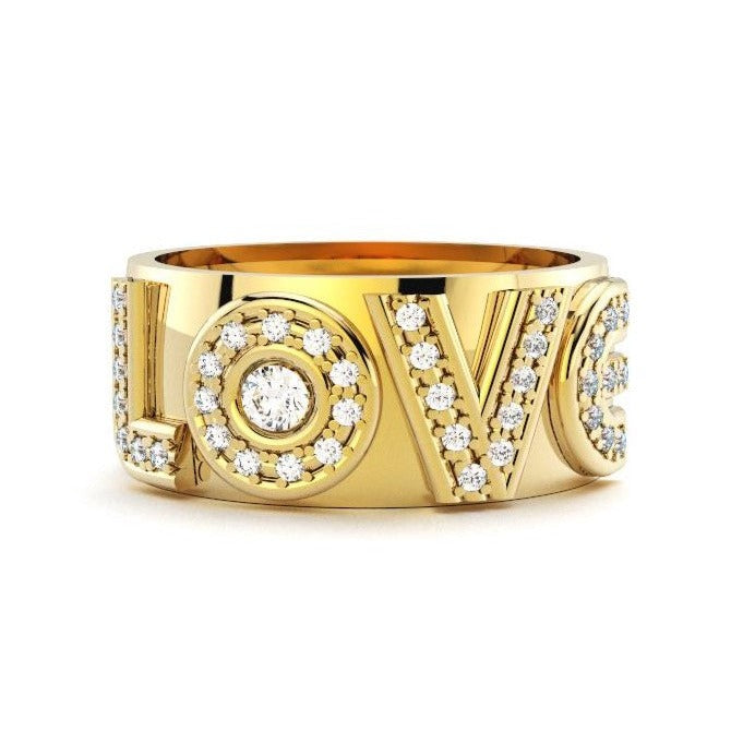Radiant Pave Love Ring