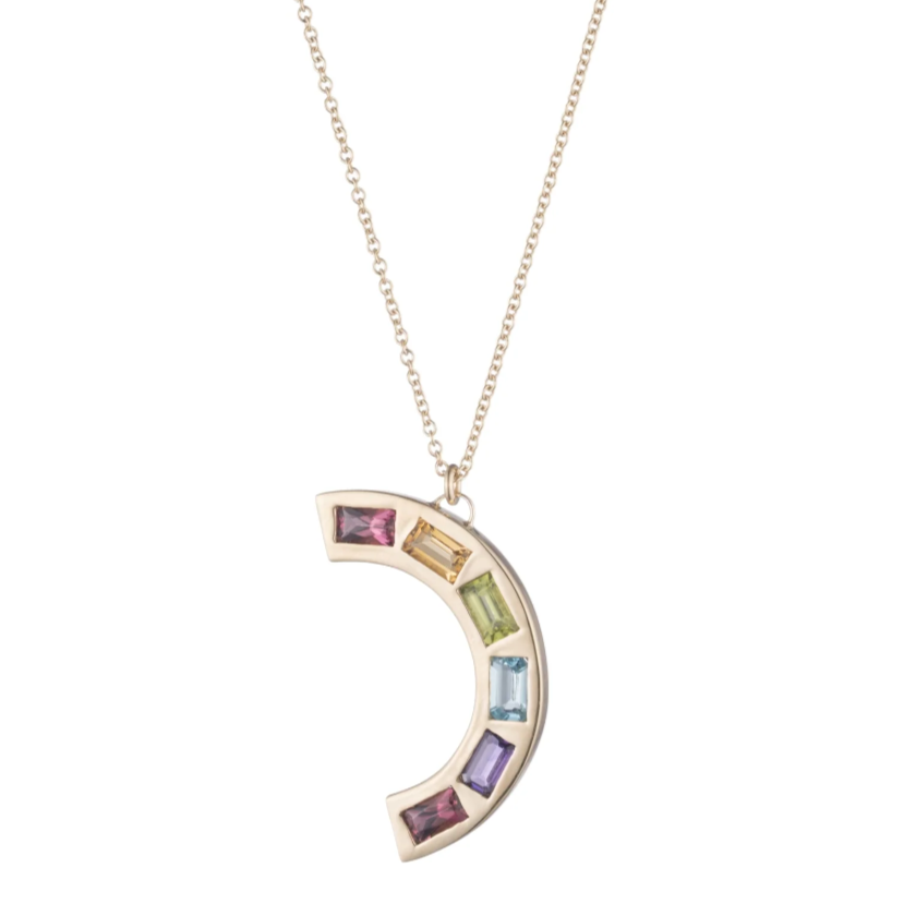 XL Deconstructed Rainbow Necklace