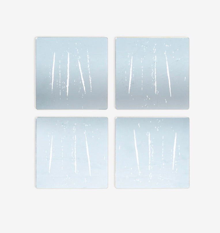 “The Night You Left" Nir Hod Coasters - Silver